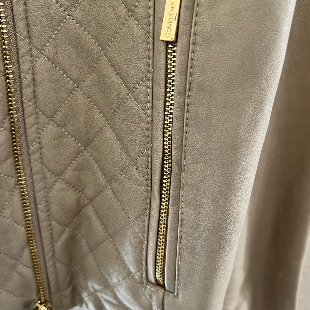 Calvin Klein Jacket with Gold Zipper Detail - Picture 6 of 7